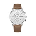 thumbnail image 2 of NovaStitch Watches for Men Ultra Thin Large Face Casual Day Watch Leather Band Japan Quartz Movement Analog Display Fashion Daily Wear Gift for Men, 2 of 7