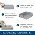 thumbnail image 6 of PetSafe Multi-Cat Litter Box, Ergonomically-Designed, Use with Crystal or Clumping Litter, 6 of 6
