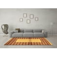 thumbnail image 3 of Ahgly Company Indoor Square Abstract Brown Modern Area Rugs, 7' Square, 3 of 4