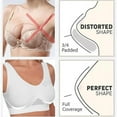 thumbnail image 4 of Mgmyaa Women's Seamless Sports Bra Wireless Yoga Fitness Bra with Removable Padding Breathable Supportive Athletic Activewear Light Support Racerback Design Comfortable Workout Top, 4 of 5