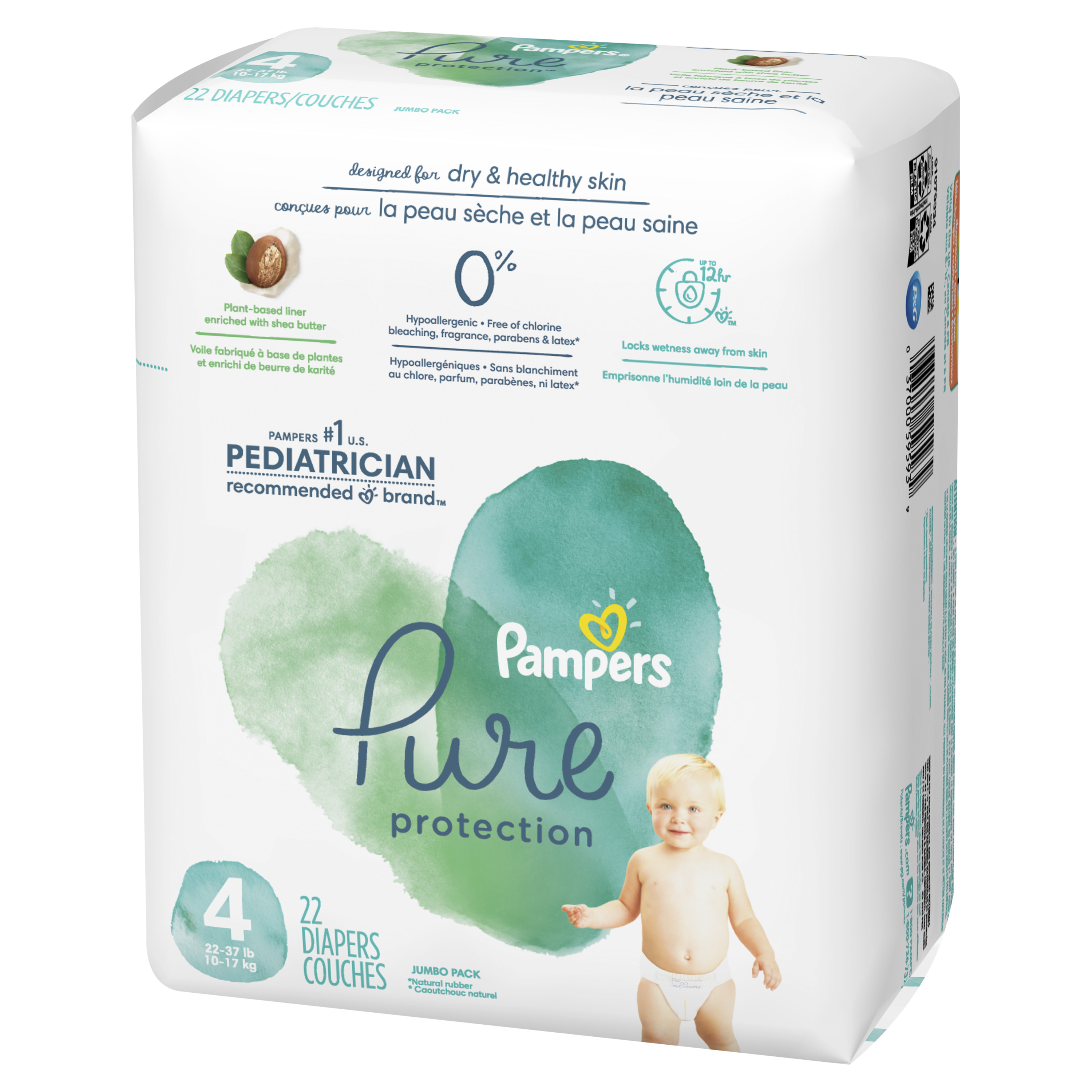 pure diapers size 4