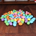 thumbnail image 2 of HILABEE 75Pcs Mini Easter Eggs, Artificial Bird Eggs, Colorful Foam Easter Eggs, Small Glitter Eggs for DIY Easter Wreath Photo Props, 2 of 7
