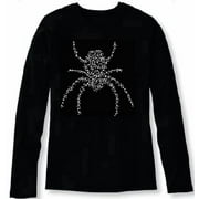 Halloween Women's Black Widow Spider Crystal t Shirt ANI-065-LR - XX-Large