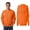 Safety-Orange 2 Pack, variant on Unisex High Visibility Crewneck Sweatshirt, 50/50 Cotton/Polyester Hi Vis Fleece Sweater (Safety-Orange 2 Pack, 3XL)