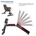 thumbnail image 3 of Bluelander Banco de Ejercicio 105*48.5*138 cm, Banco para Ejercicio Multifuncional 12 en 1, Capacidad de 310 kg, Incluye 2 Ligas, Ajuste de 7 Niveles, Ideal para Casa, Gym, Oficina, Respaldo Acolchado, 3 of 8