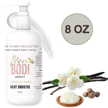 French Vanilla Moisturizing Body Lotion for Dry Skin with Shea Butter, 8 Oz Pump Bottle
