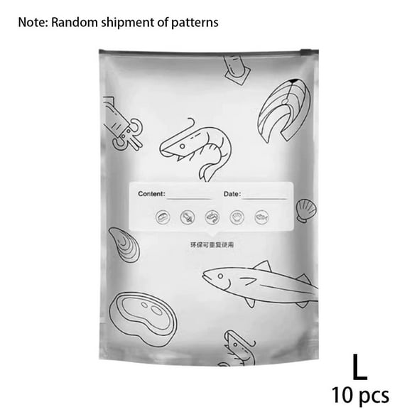 Aluminum Foil Sealable Storage Bags Reusable Leakproof Zipper Pouches for Food, Freezer & Boiling Safe, 10-Pack in Multiple Sizes (S/M/L) for Meal Prep, Snacks & Ingredients