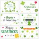 thumbnail image 1 of KAKOWELY 1 juego de tarjetas de felicitación con mensajes y sobres. Suministros para el Día de San Patricio., 1 of 5