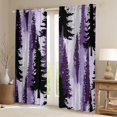 thumbnail image 2 of Homewish Jungle Pine Tree Curtains Pack of 2 (42x84 Each) for Men, Purple Plant Botanical Curtains Blackout, Rustic Farmhouse Bedroom Curtains, Window Curtains Home Decor, 2 of 5
