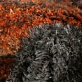 thumbnail image 3 of Well Woven Luze Orange Grey Hourglass Waves Geometric Thick Soft Plush 3D Textured Shag Area Rug 5x7 (5'3" x 7'3"), 3 of 7