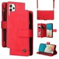 thumbnail image 1 of SaniMore Case for Samsung Galaxy A53 5G 6.5" 2022, PU Leather Zipper Wallet Cover [RFID Blocking] Card Slot Magnetic Clsap Flip Folio with Wrist/Crossbody Strap Kickstand Full Protective Cover, Red, 1 of 18