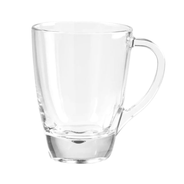 Juego De 6 Tazas De Vidrio Cristar Para Cafe 312 Ml Cristar Pergamino
