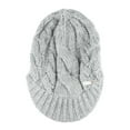 thumbnail image 2 of Jessica Simpson Women's Cable Knit Newsboy Beanie Hat with Brim, 2 of 6