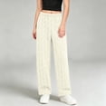 thumbnail image 2 of YABCSAZ Sherpa Pajama Pants for Women Soft Elastic Wasit Fluffy Pj Pants Soft Warm Comfy Lounge Fleece Lined Sleepwear Bottoms, 2 of 8