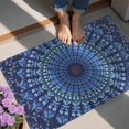 thumbnail image 4 of Bohemian Retro Floral Non-Slip Entryway Door Mat,Boho Indoor Decor Durable Low Plush Door Mat,Washable Welcome Rug for Patio Hallway Home Decor 20x32 Inches, 4 of 7