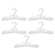 thumbnail image 1 of 5pcs luxury satin padded children's clothes garment hangers for kids - white, 1 of 5