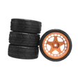 thumbnail image 2 of 4 piezas 1/10 llantas de ruedas a Juego de neumáticos de carretera de automóviles RC Práctico Modificación de bricolaje Desgaste RC Tirela, 2 of 10