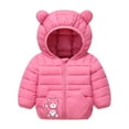 thumbnail image 4 of Staki Boy's Winter Coat Waterproof Kids Puffer Jacket Thicken Parka Fleece Snow Outerwear with Hood Boy Jacket(Pink,3-4 Years), 4 of 6