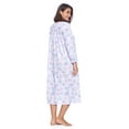 thumbnail image 2 of Casual Nights Women's Long Floral & Lace Henley Nightgown, 2 of 4