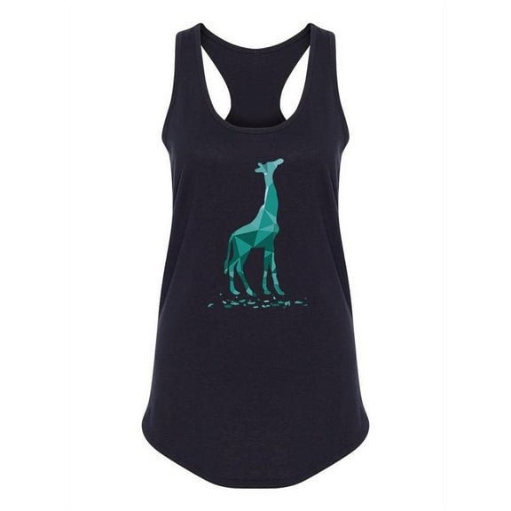 Crystal Giraffe Racerback Tank Women -SPIdeals Designs, Female Small