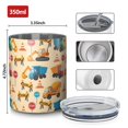 thumbnail image 4 of 12oz Coffee Tumblers Cartoon Construction Vehicles Mixers Stainless Steel Vacuum Insulated Travel Tumbler Coffee Cups Mug with Lid and Straw with Cleaning Brush for Cold & Hot Drinks, 4 of 5