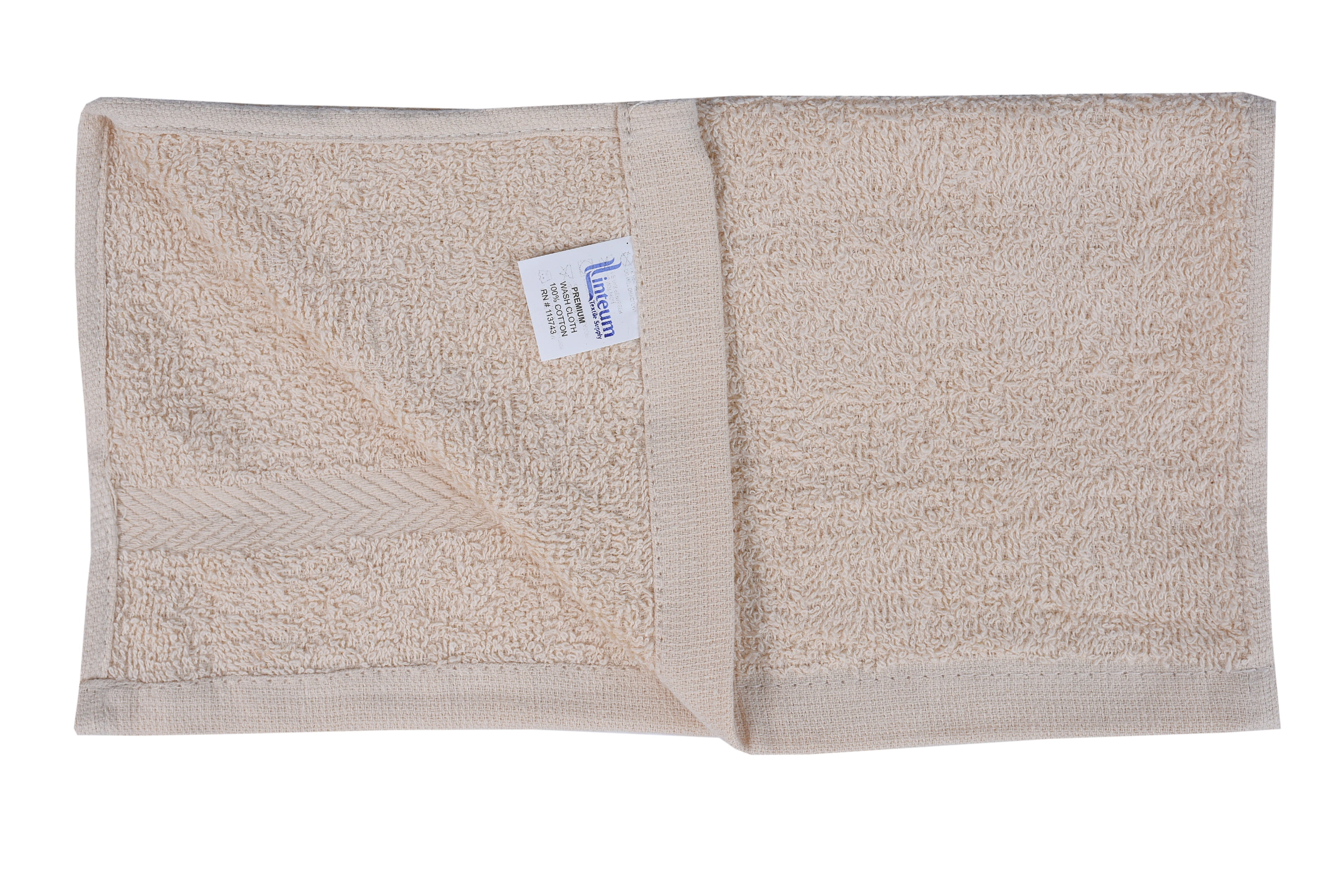 12 Pack 100% Premium Cotton BLN Washcloths Face Towels 12x12 CAM 1 lb