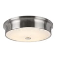 thumbnail image 2 of Aspen Creative Satin Nickel 63005S-1 Small LED Flush Mount Finish with Glass Shade, 2 of 10