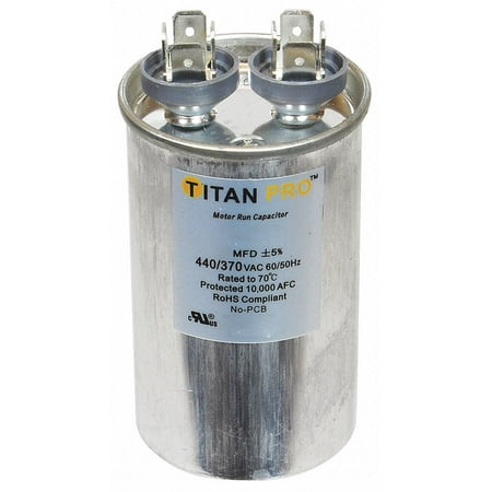 

Titan Pro Motor Run Capacitor 12.5 MFD 2 43/64 H TRCF12.5