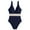 518_Blue, variant on Lroveb Bikini Sets for Women Set High Waisted Bathing Suits Summer Beach Two Pieces Swimsuit V Neck Takini Swim 2 Piece Swimsuit