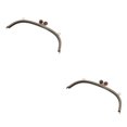 thumbnail image 1 of Redempat Metal Arch Frame Kiss Clasp Head DIY Purse Lock Bag Bead Coffee 24.5cm 2Set, 1 of 6