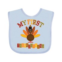 Inktastic My First Thanksgiving Day Turkey Boys or Girls Baby Bib