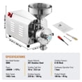 thumbnail image 6 of VEVOR Grain Grind Mill Grain Grinding Machine 3000W Food Processing Machinery, 6 of 10