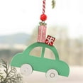 thumbnail image 4 of Fiudx Colgante Navideño de Madera, Decoración Navideña Única, Adorno Colgante Versátil, Multiusos, Ideal para Espejo Retrovisor de Coche o Árbol, Regalo Ideal para La Familia, Tamaño 9 X 8,5 Cm., 4 of 5