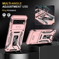 thumbnail image 2 of Designed for Google Pixel 8 Pro Case Rose Gold,[Military Grade Shockproof Phone Case] with 360° Rotatable Kickstand Ring and Camera Cover for Google 8 Pro,6.7inch, 2 of 11
