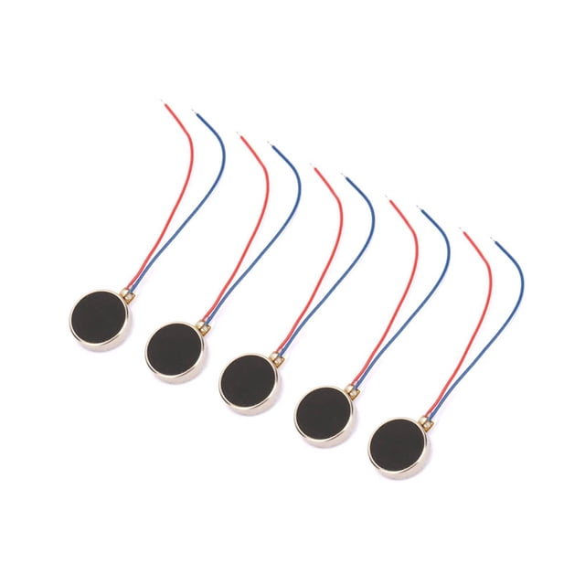 Micromotor Vibratorio Plano, 5 Piezas DC 3V 80mA Buscapersonas Y Moneda De Teléfono Celular Micromotor Vibratorio Plano, Motores Eléctricos