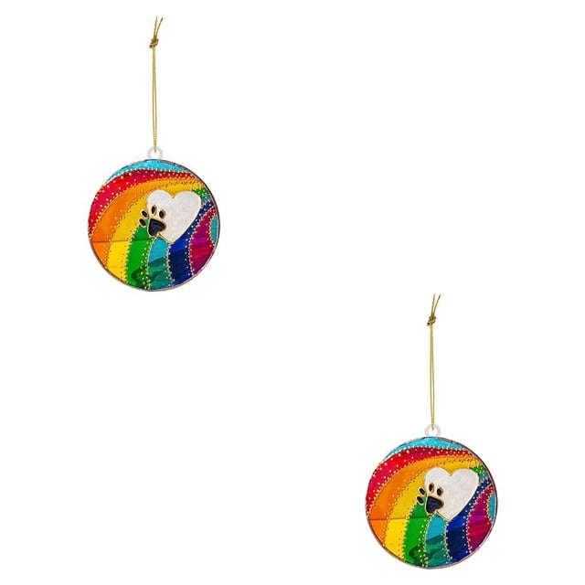 Methold Colectores de sol conmemorativos para mascotas, decoración acrílica, colgantes bonitos para balcón, colgante colgante exquisito Tipo 1 2piezas