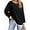 Black, variant on Fantaslook Color Block Sweatshirts for Women Crewneck Long Sleeve Oversized Pullover Tops Casual Fall Outfits
