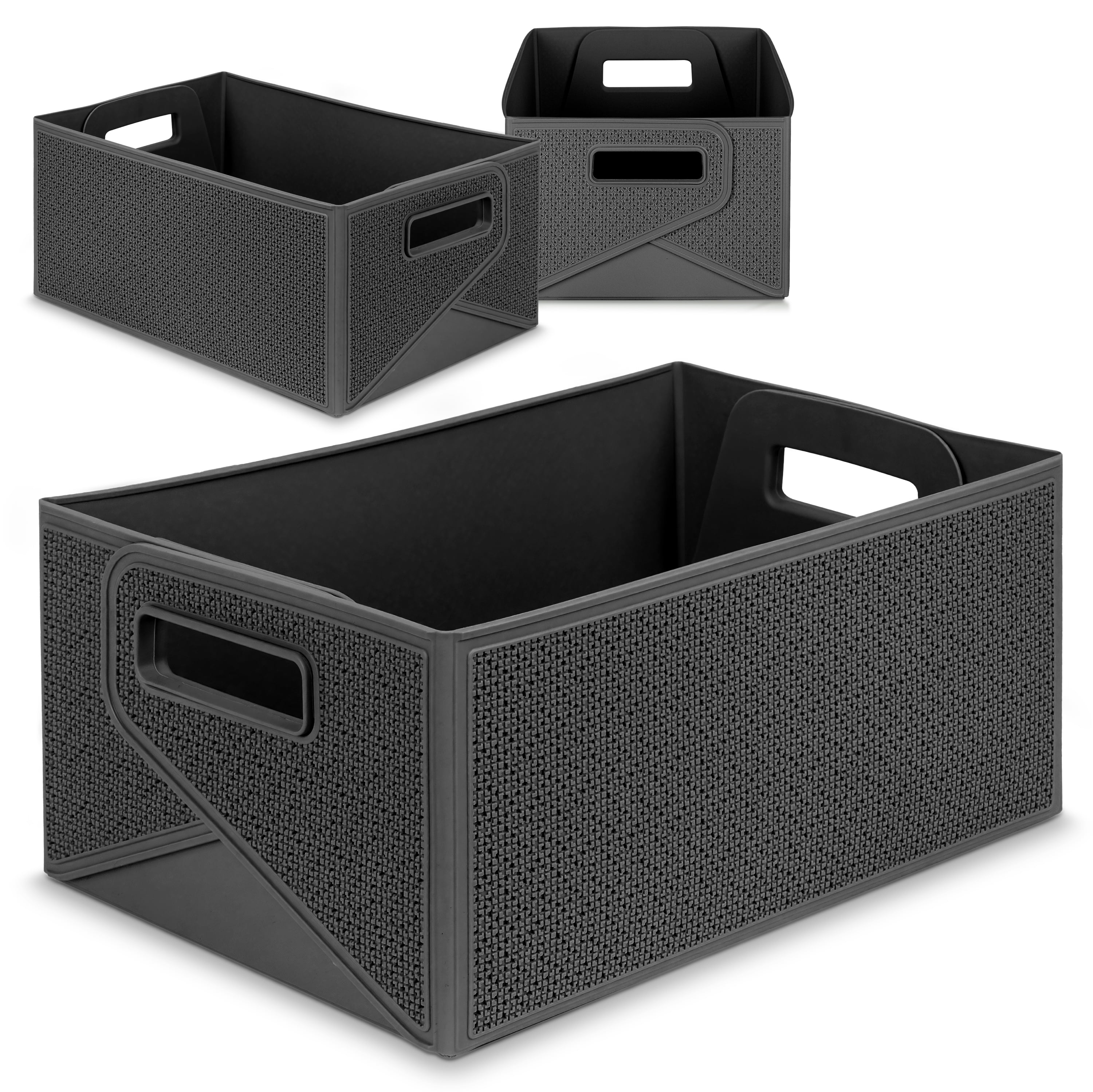 Decorative plastic storage bins deals