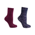 thumbnail image 1 of 2 Pair Pack Fuzzy Lavender Infused Slipper Socks - Burgundy, One Size, 1 of 1