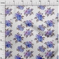 thumbnail image 2 of oneOone Viscose Chiffon Fabric Watercolor Leaves & Peony Floral Print Fabric By Yard 42 Inch Wide, 2 of 4