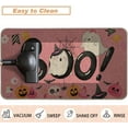 thumbnail image 4 of Halloween Cute Ghost Pink Doormat Rug 17x29 Inch, Boo Pumpkins Welcome Decorative Front Door Mat Indoor Outdoor Non Slip Rubber Backing Fall Seasonal Entryway Kitchen Floor Decoration, 4 of 6