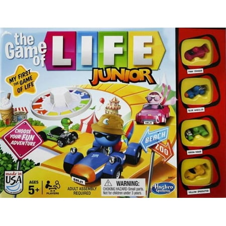 The Game of Life Junior Classic Game for kids Ages 5 and (Your Best Life Now Board Game)