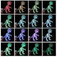 thumbnail image 2 of Labymos 3D Led Night Light Illusion Lamp Dinosaur Pattern Color Changing Lights Bedside Table Desk, 2 of 7