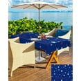 thumbnail image 5 of 4th of July Outdoor Tablecloth with Umbrella Hole and Zipper Blue Patriotic Star Stripes Tablecloths 60x102 Waterproof Table Cloths Freedom America Patio Table Cloth Cover for Independence Day Party, 5 of 6