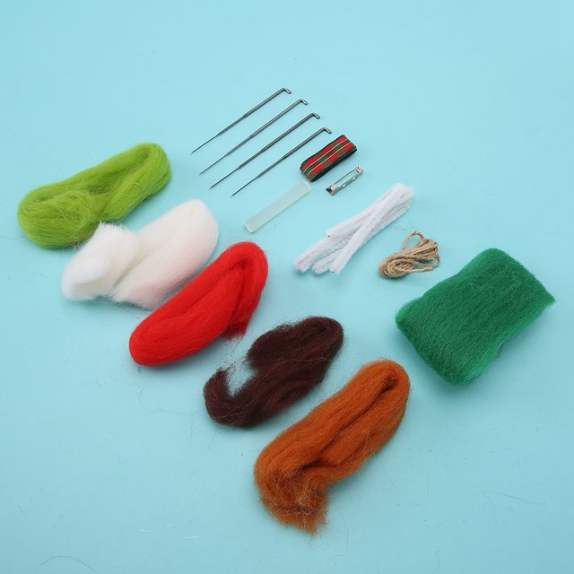 Fieltro De Aguja De Bricolaje, Bolsa De Material Artesanal, Broche De Fieltro De Aguja De Forma Súper Encantadora Fácil De Usar, Para Niños, Adultos, Oficina En Casa, Regalo Del Cergrey Broche De Caramelo