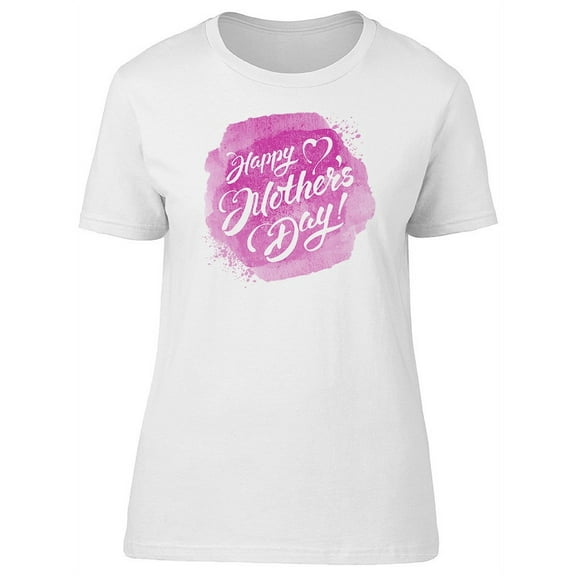 Pink Watercolor Mothers Day T-Shirt Women -Image by Shutterstock, Female XX-Large