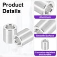 thumbnail image 3 of Uxcell 6 Pack Aluminum Spacer, 5/16" OD x 3/16" ID x 11/32" Length Unthreaded Screw Standoff Bushing, Plain Finish Round Metal Spacer for Screws, Bolts and Rods, Silver Tone, 3 of 6