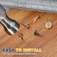 thumbnail image 5 of Uxcell 50 Pack Upholstery Nails, 8x17.8mm Upholstery Tacks Furniture Tacks Round Head Decorative Tack with Barb for Sofas Beds DIY Project, Silver, 5 of 7