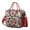 Red-14, variant on Zen Meditation Mandala Lunch Box – Waterproof Lunch Tote with Abstract Floral Patterns, Ideal for Daily Commute or Retreat