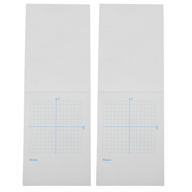 unbranded Math Grid Paper Graph Paper Pads White Paper 2Pack Back to School